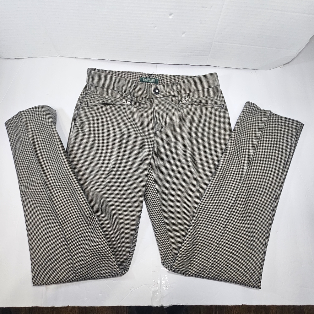 LAUREN RALPH LAUREN Gray Checkered Trousers - Picture 13 of 15